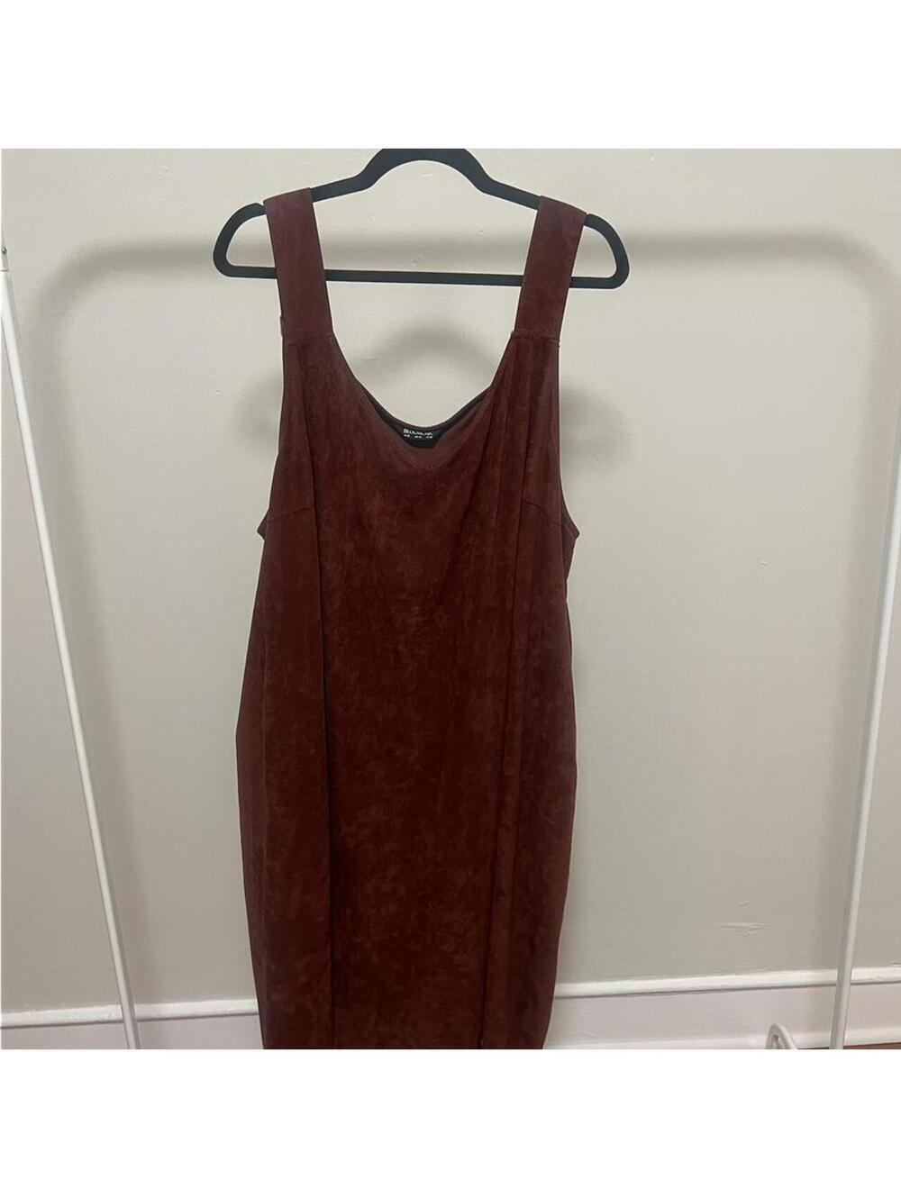 BloomChic Women's Burgundy and Brown Dress